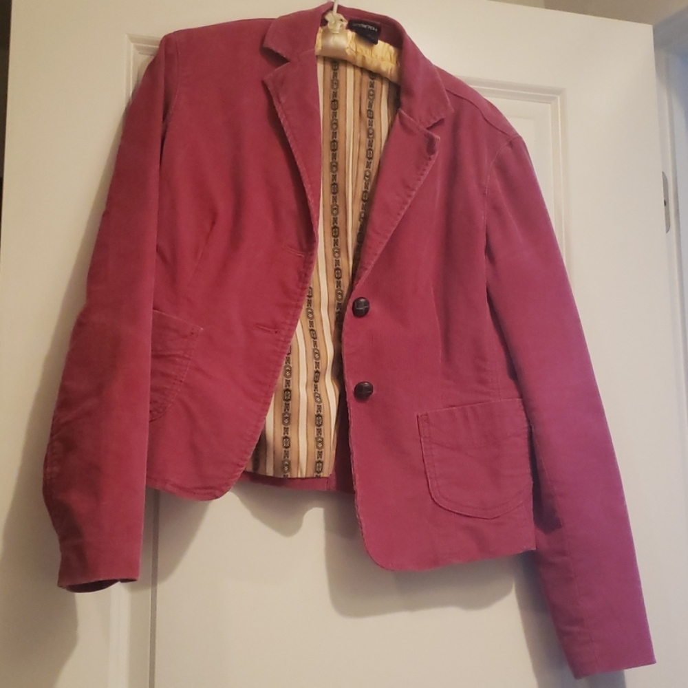 Gap sz10 bright pink corduroy jacket